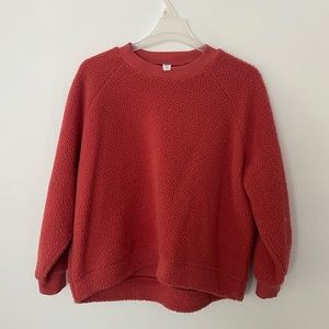 Oversized teddy sweater